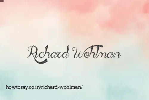Richard Wohlman