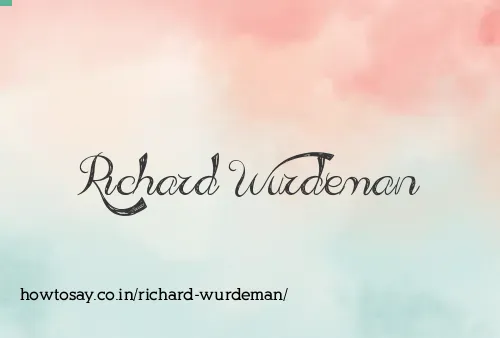 Richard Wurdeman