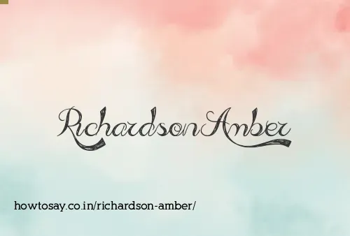 Richardson Amber