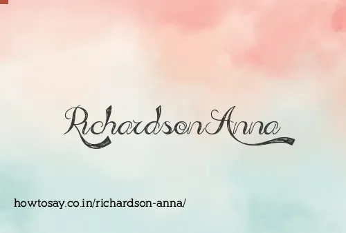 Richardson Anna