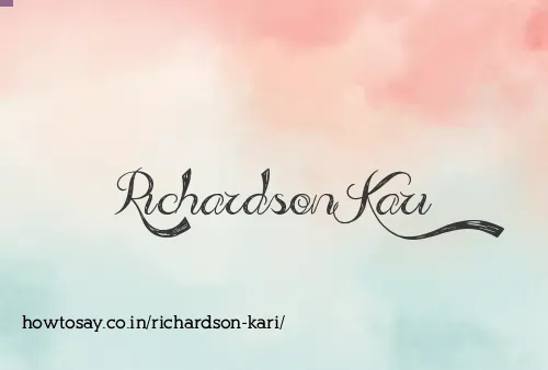 Richardson Kari