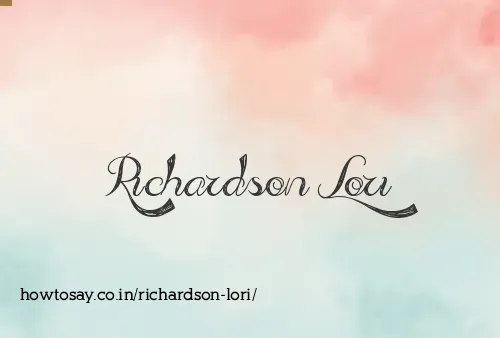 Richardson Lori
