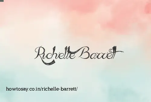Richelle Barrett