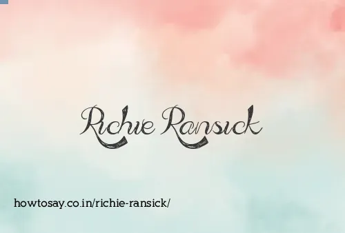Richie Ransick