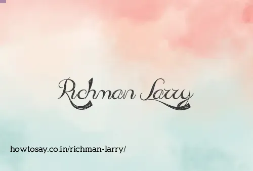 Richman Larry
