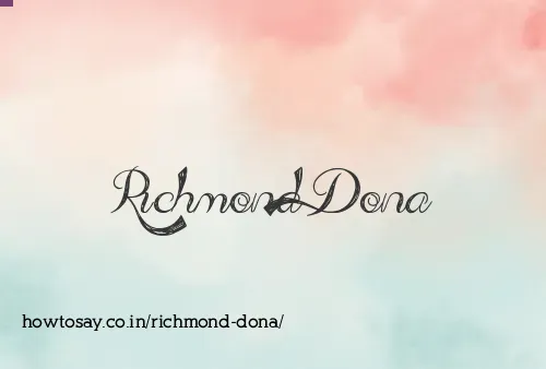 Richmond Dona