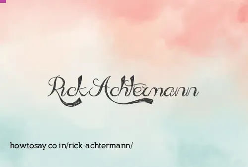 Rick Achtermann