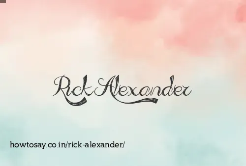 Rick Alexander