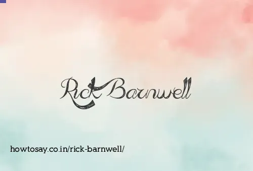 Rick Barnwell