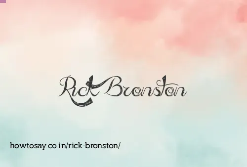 Rick Bronston