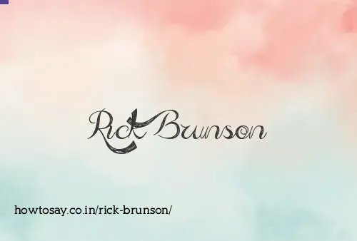 Rick Brunson