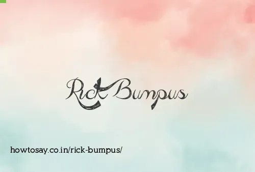 Rick Bumpus