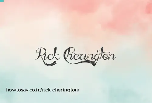 Rick Cherington