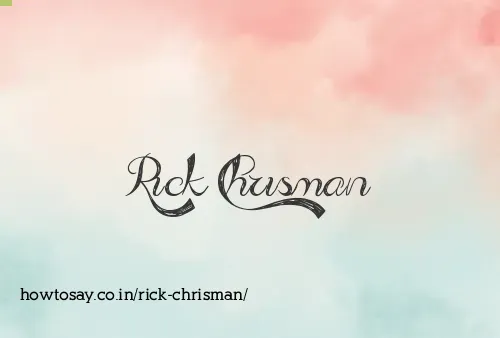 Rick Chrisman
