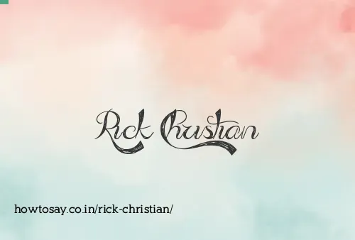 Rick Christian