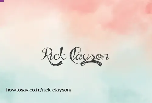 Rick Clayson