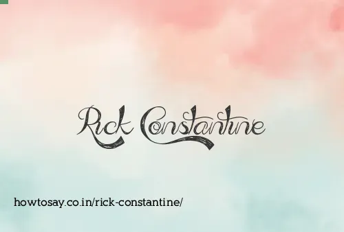 Rick Constantine