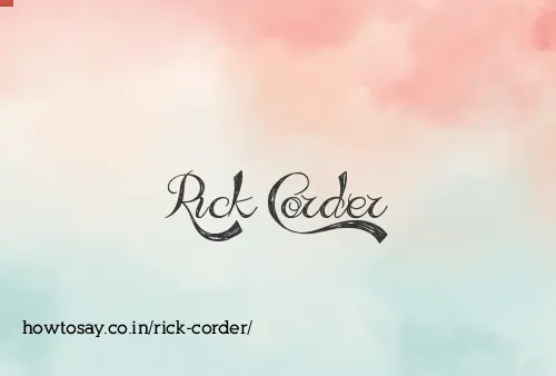 Rick Corder