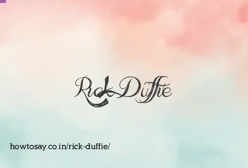Rick Duffie