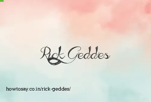 Rick Geddes