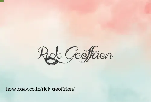 Rick Geoffrion