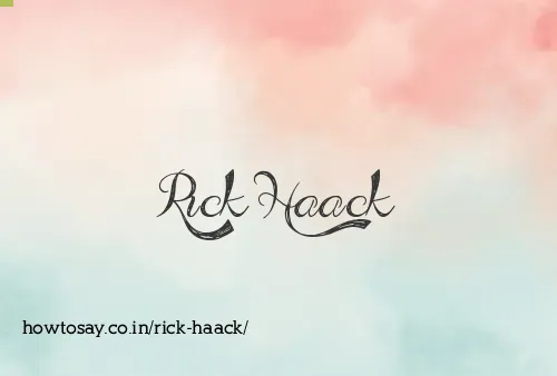 Rick Haack