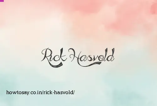 Rick Hasvold