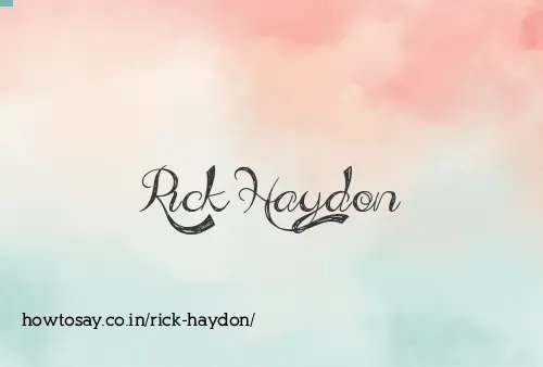 Rick Haydon