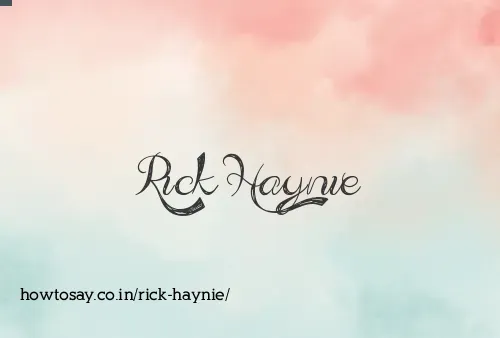 Rick Haynie