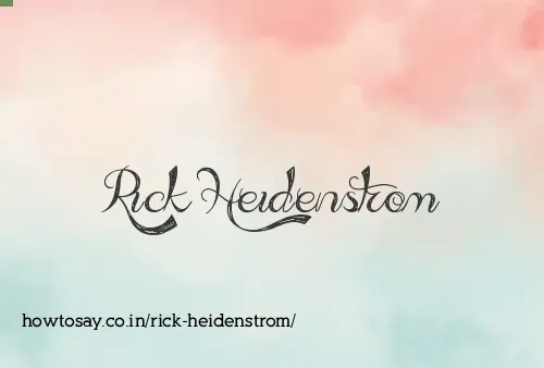 Rick Heidenstrom