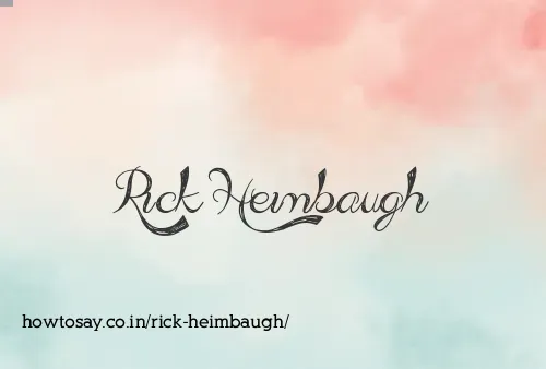 Rick Heimbaugh
