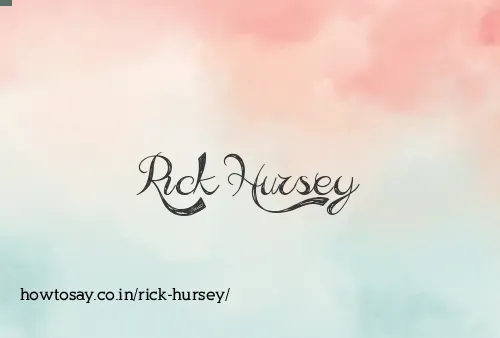 Rick Hursey