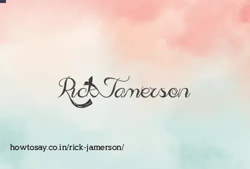Rick Jamerson