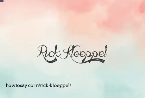 Rick Kloeppel