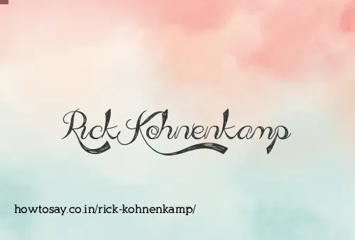 Rick Kohnenkamp