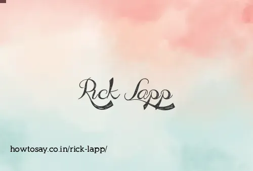 Rick Lapp