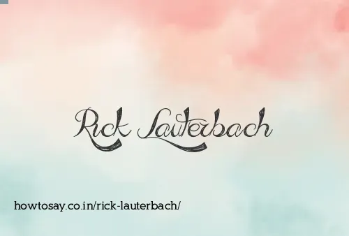 Rick Lauterbach