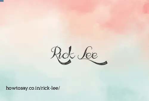 Rick Lee