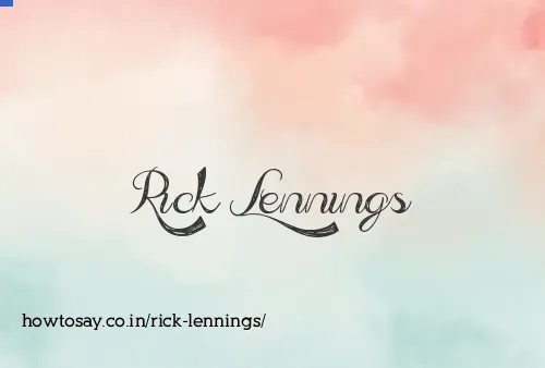 Rick Lennings