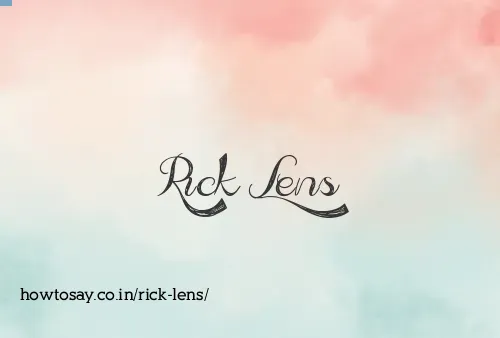 Rick Lens