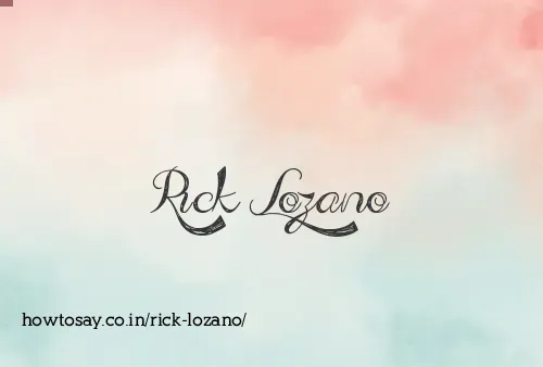 Rick Lozano