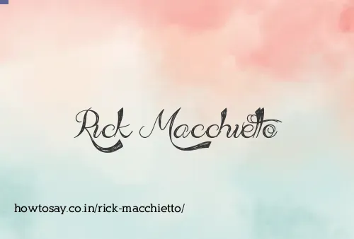 Rick Macchietto