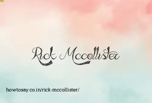Rick Mccollister