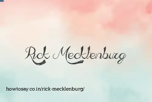 Rick Mecklenburg