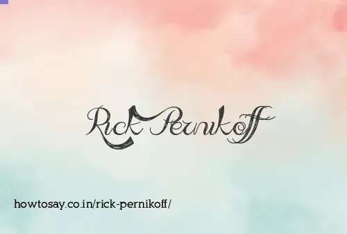 Rick Pernikoff