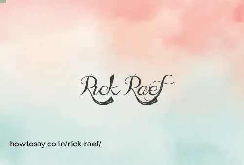 Rick Raef