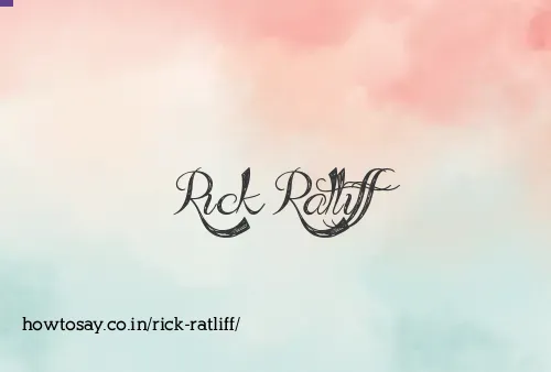 Rick Ratliff