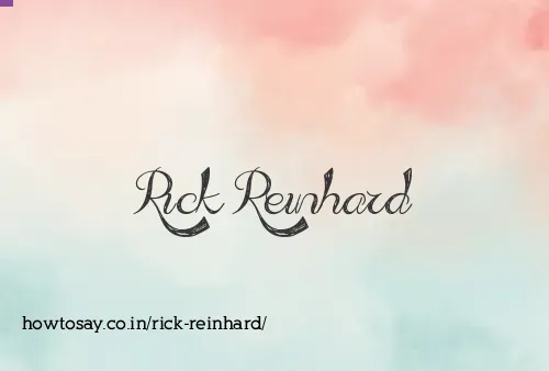 Rick Reinhard