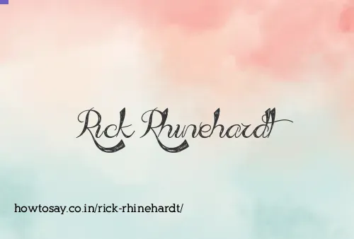Rick Rhinehardt