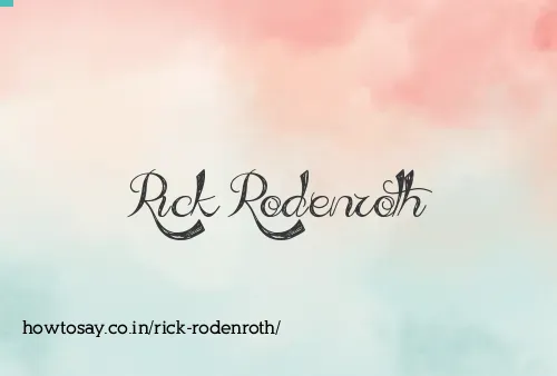 Rick Rodenroth